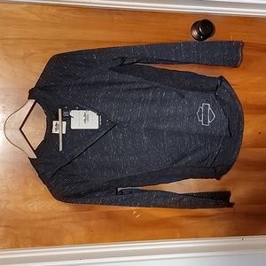 Harley Davidson women's long sleeve hooded shirt size Large NWT